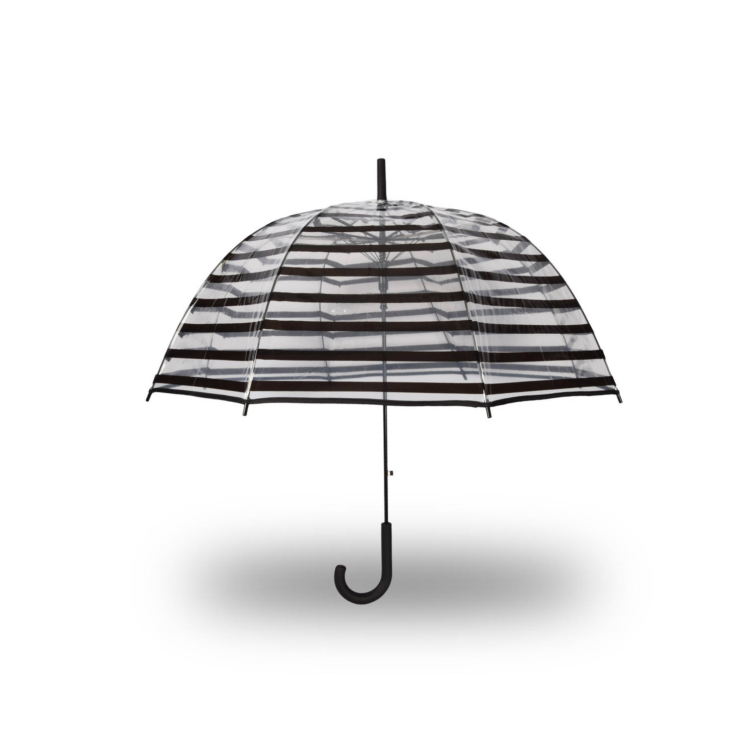 Paraplu Strepen Design Koepelparaplu Transparant Pvc Ø 86 Cm-dessin Trouw