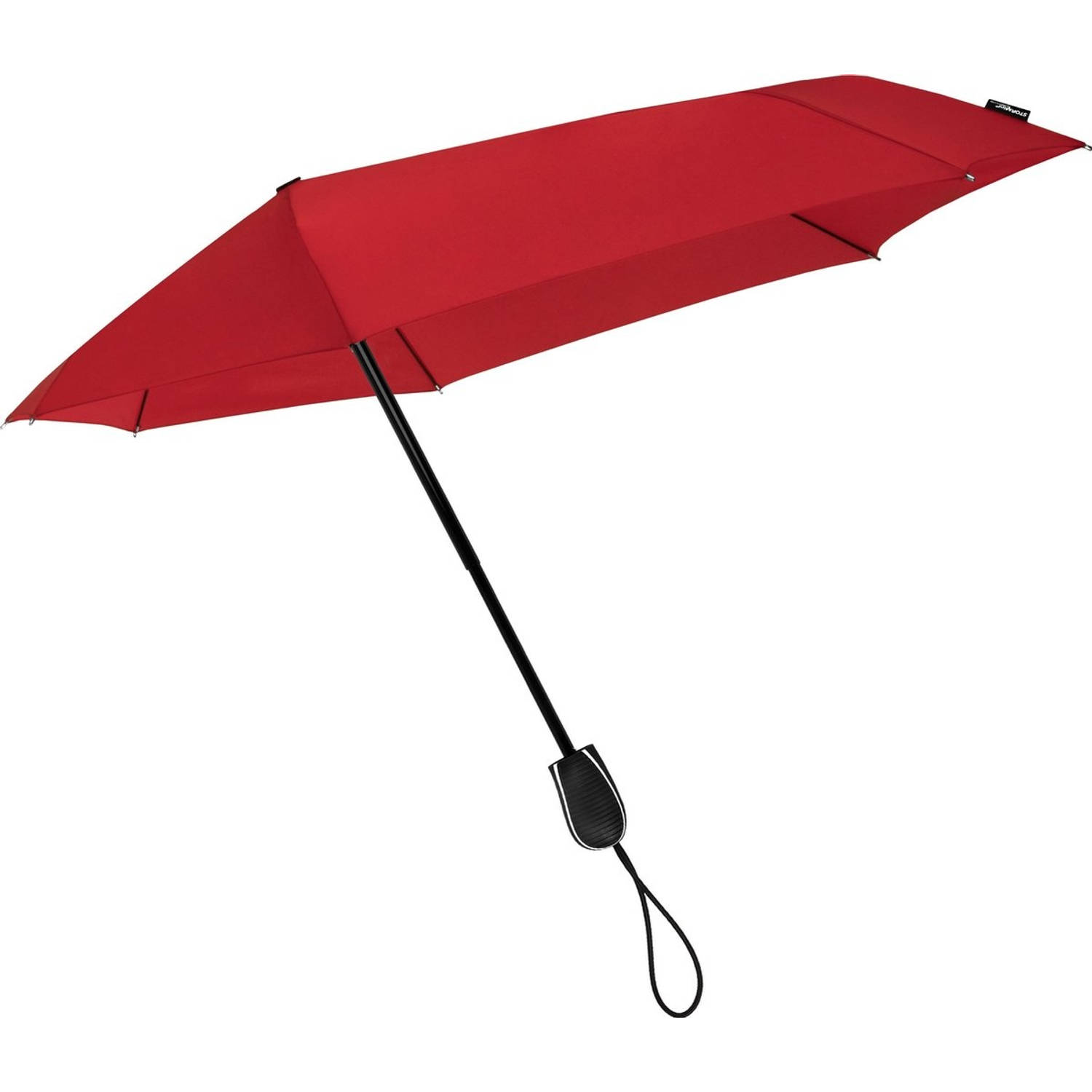 Stormparaplu - Antistorm paraplu - Stormparaplu- STORM Aerodynamische opvouwbare stormparaplu Rood - handopening