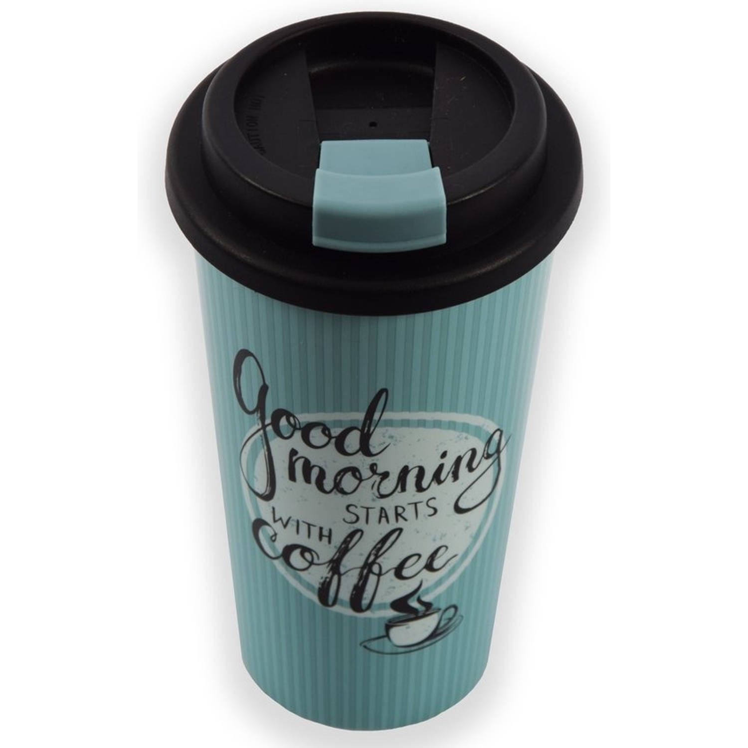 Travel Mug - 450 ml - to go Mok koffie of thee Reisbeker, koffiebeker coffee to go beker - CRUISING | Blokker
