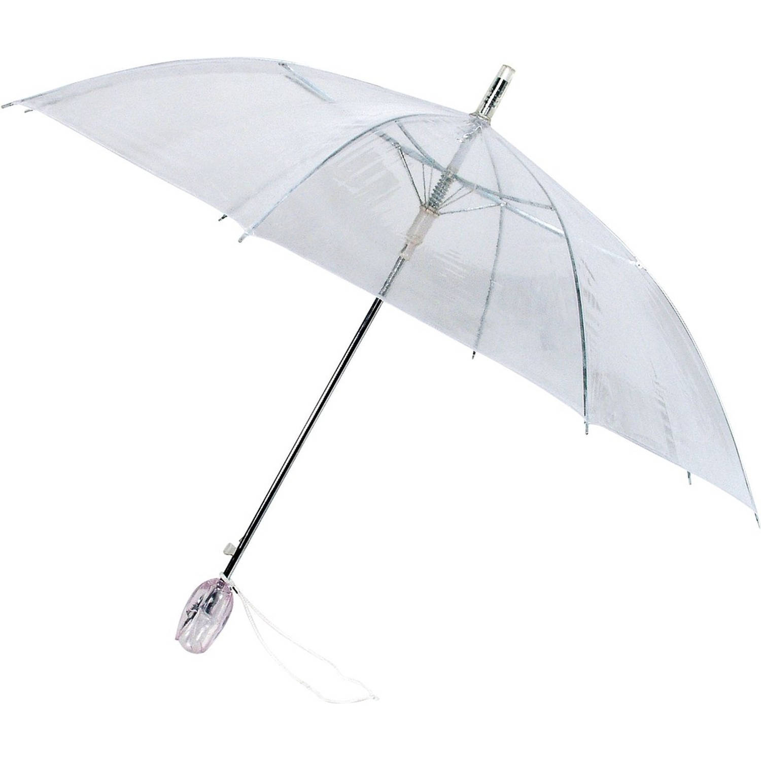 Paraplu doorzichtig AUTOMAAT - Ø 100 CM - TRANSPARANT - Winddichte paraplu Regen beschermende paraplu Grote doorzichtige