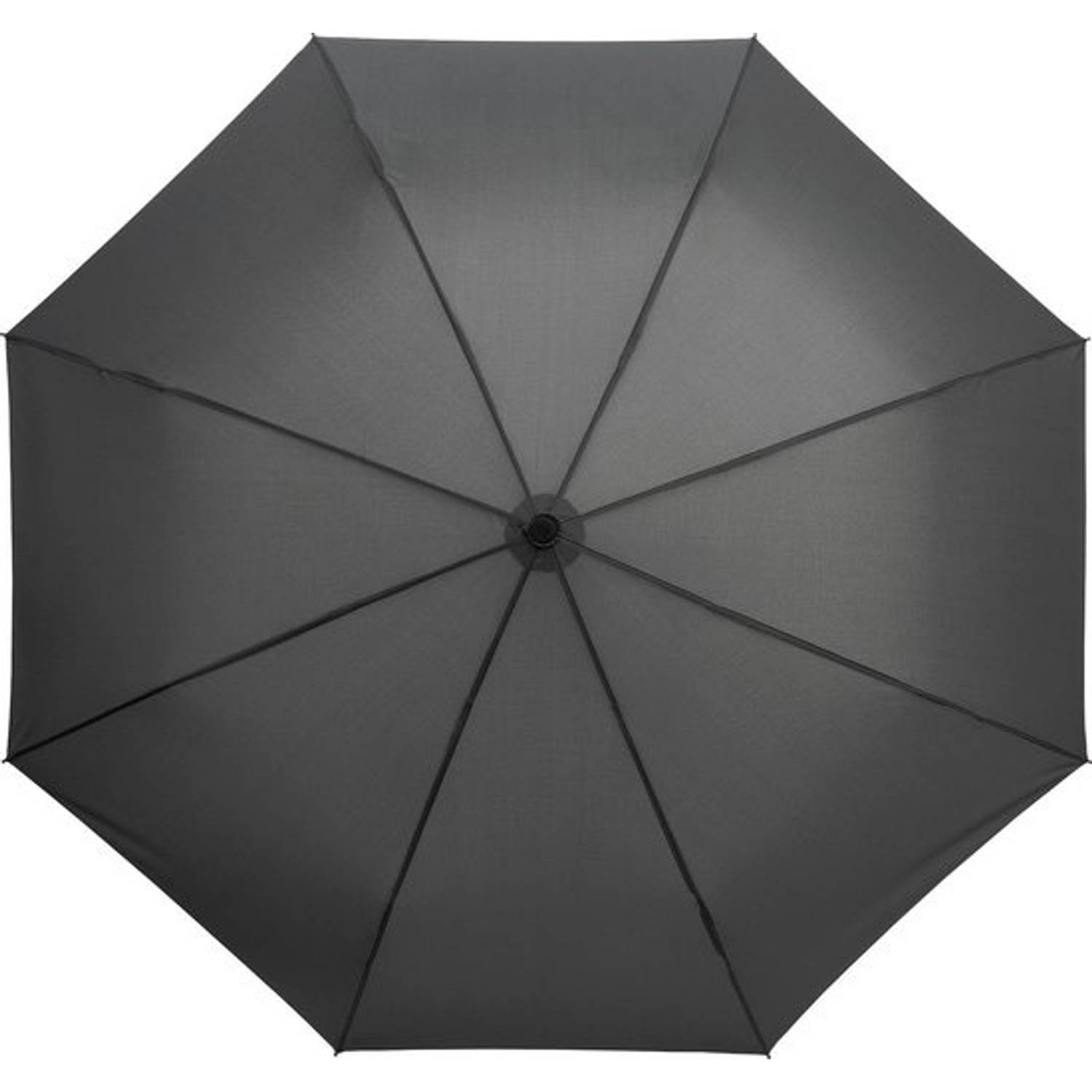 Specificiteit tevredenheid Ongewijzigd Opvouwbare paraplu, Stevig en Windproof - 2-delig metalen stok en frame -  rubber handvat Grijs | Blokker