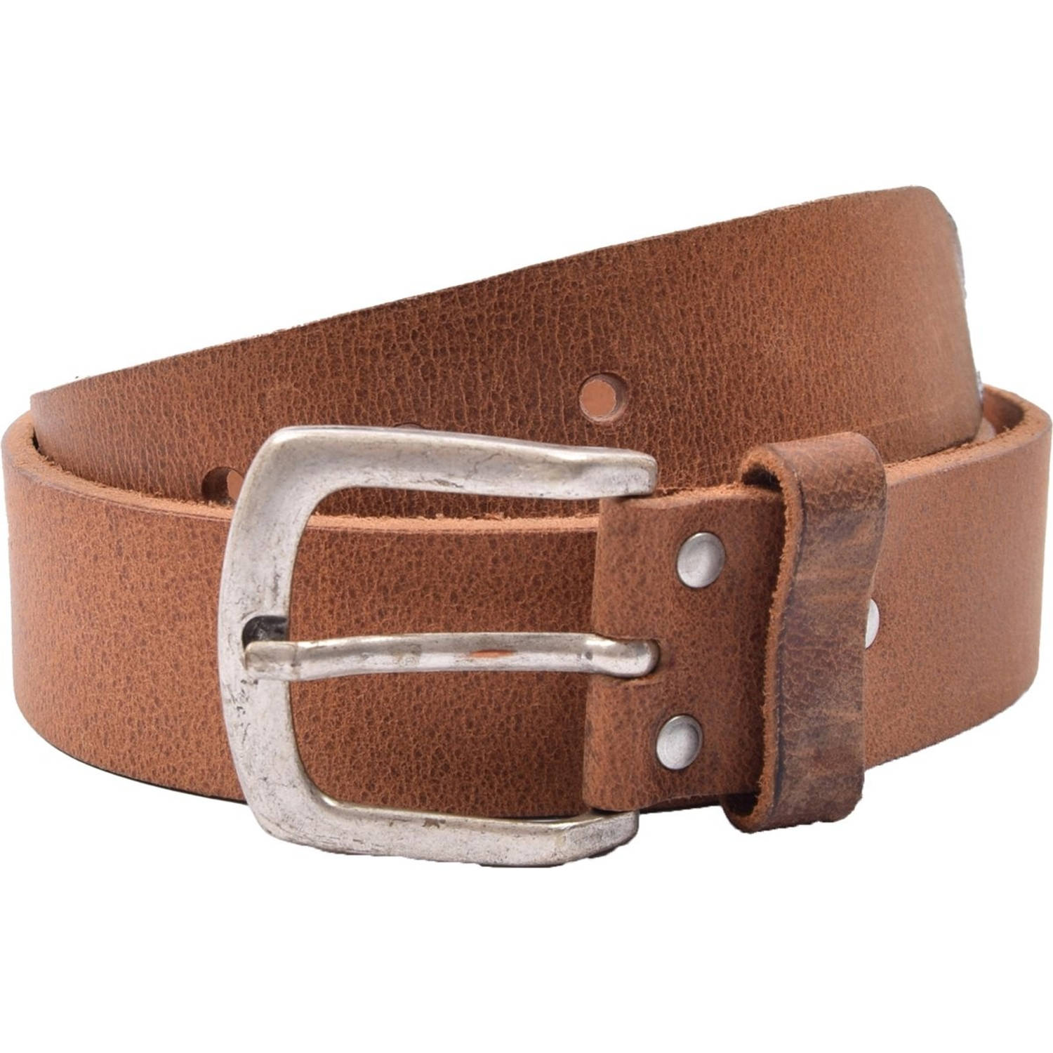 Riem - Riemen - Licht Bruin - 4 cm - Unisex - 100% Leren - Leder - Riem Maat 105