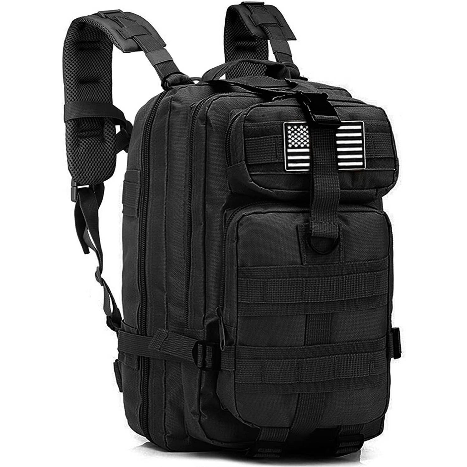 Tactical Backpack 26l Tactische rugzak sport - school - werk Zwart - Backpack US Assault Molle Large - Rugzak -