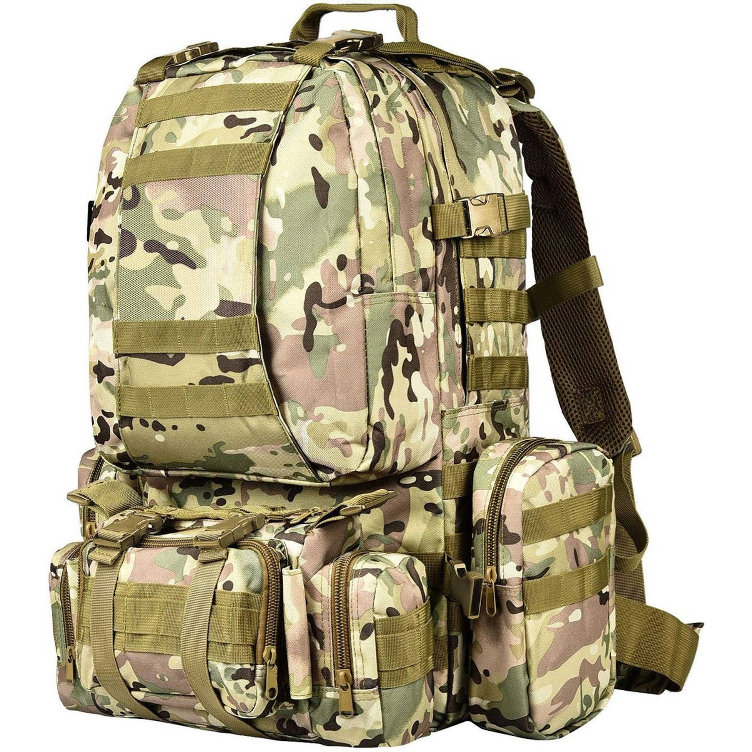 Tactical Backpack 45 l | Tactische rugzak | sport - school - werk | Marine groen - Backpack US Assault Molle Large - Rugzak -Marine groen - 45 L