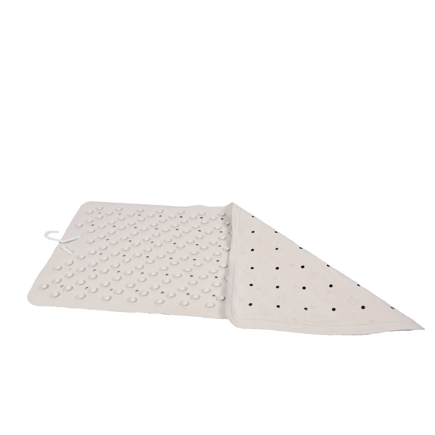Badmat Wit- 76 x 36 cm - antislip mat - voor bad en douche Rubberen Antislip Douchemat - 36x76 cm Kwaliteit Wit