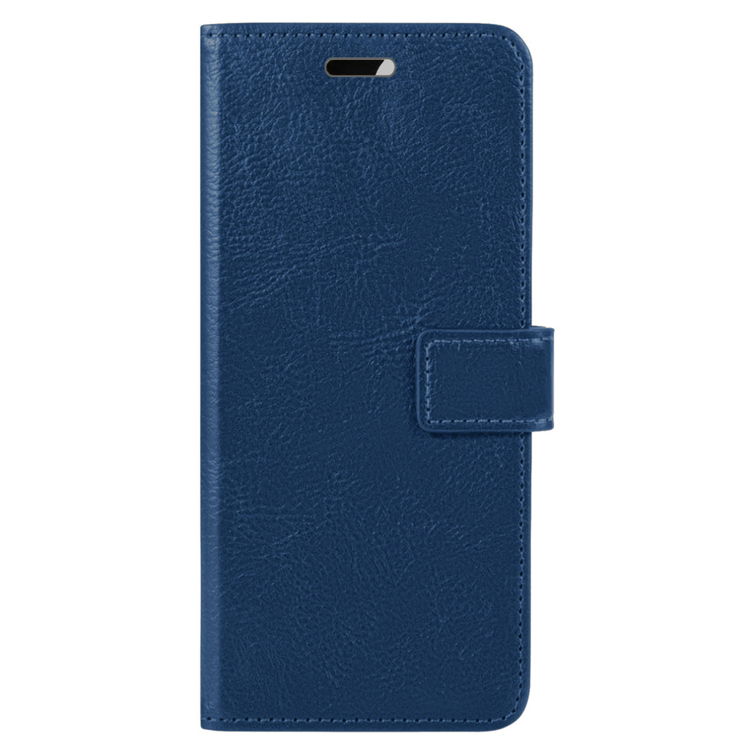 Basey Apple Iphone 14 Pro Max Hoesje Book Case Kunstleer Cover Hoes Donkerblauw