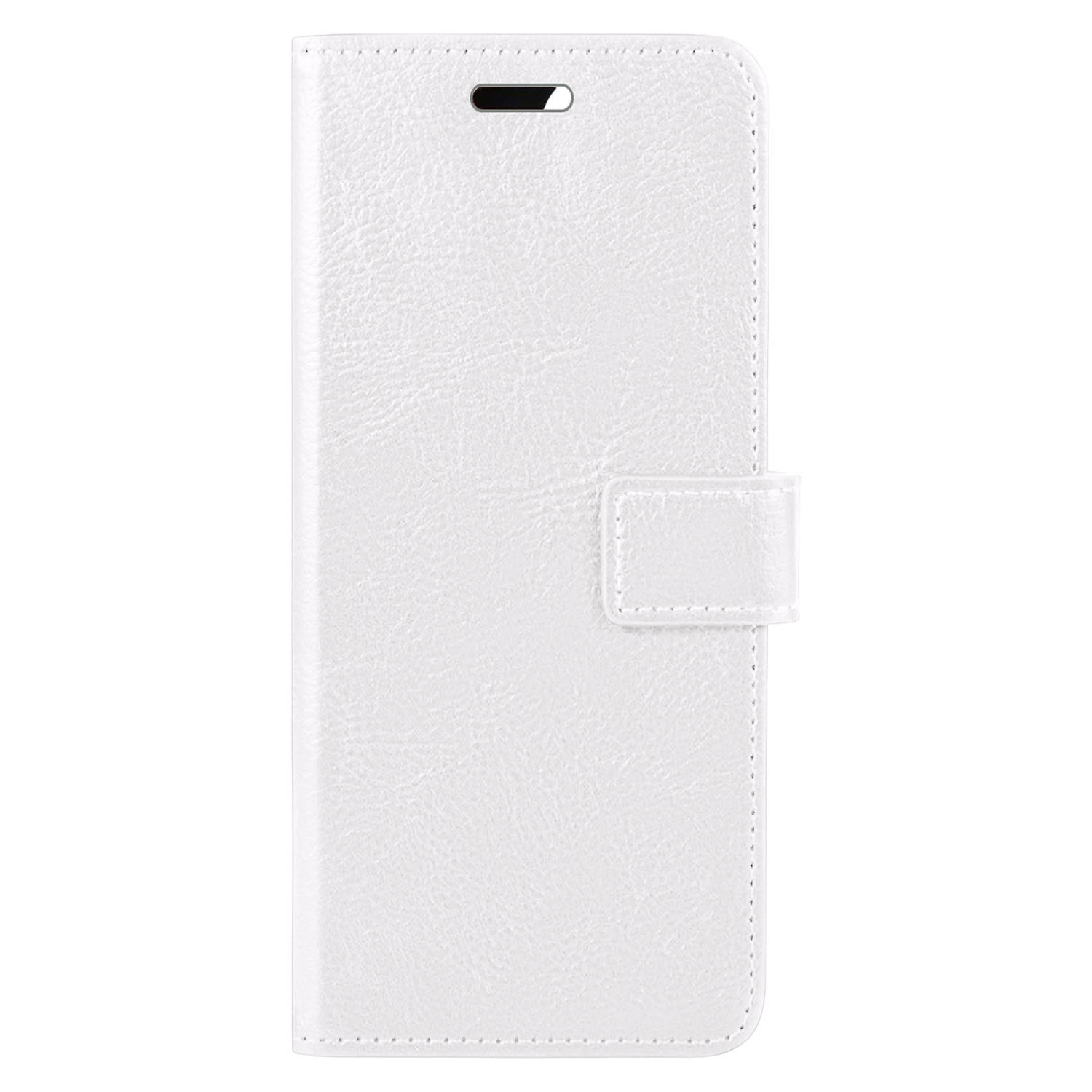 Samsung Galaxy A02s Hoesje Bookcase - Samsung Galaxy A02s Hoes Flip Case Book Cover - Samsung Galaxy A02s Hoes Book Case Wit