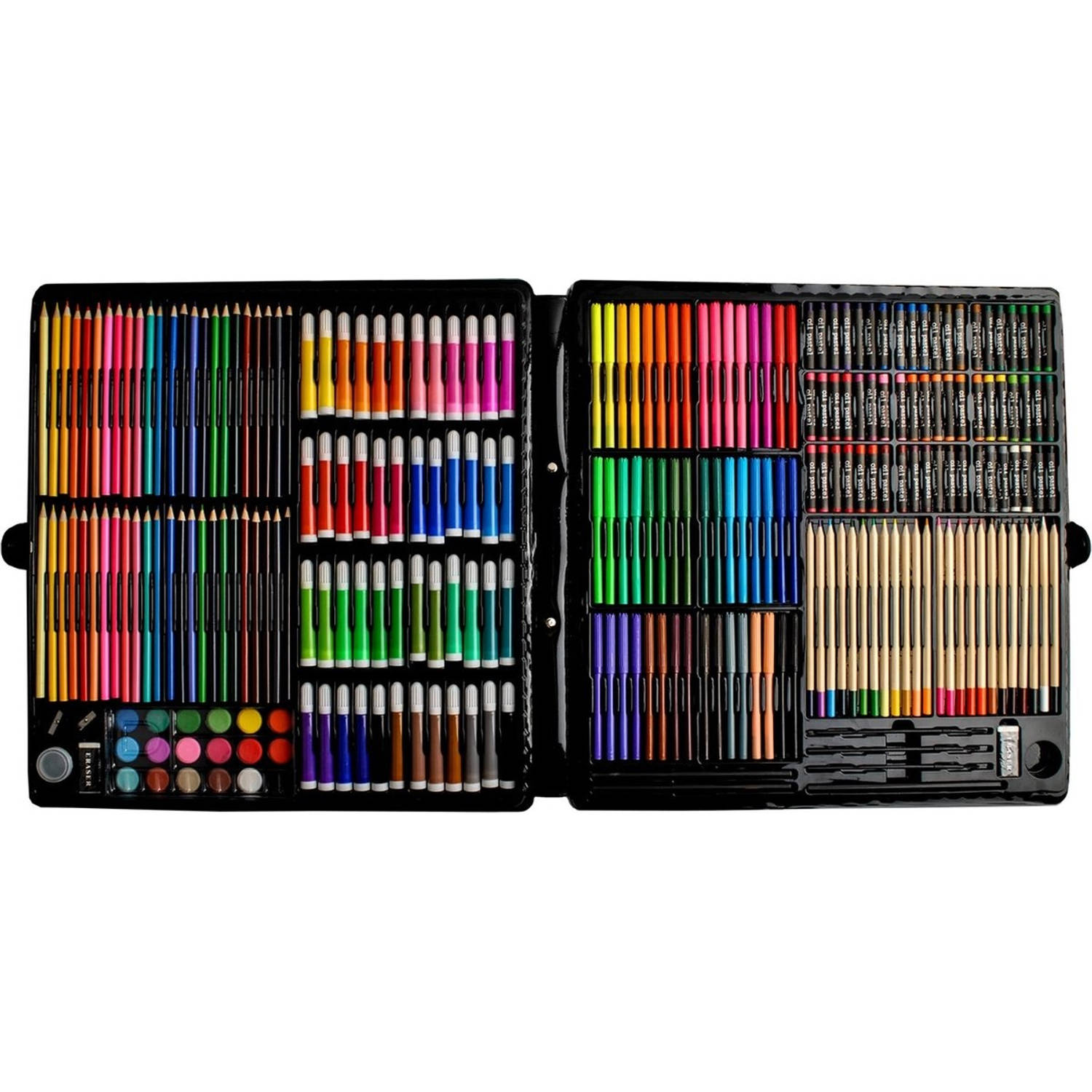 Professionele kleurpotloden - Tekendoos 288 delig- schilderset 288 stuks in een koffer