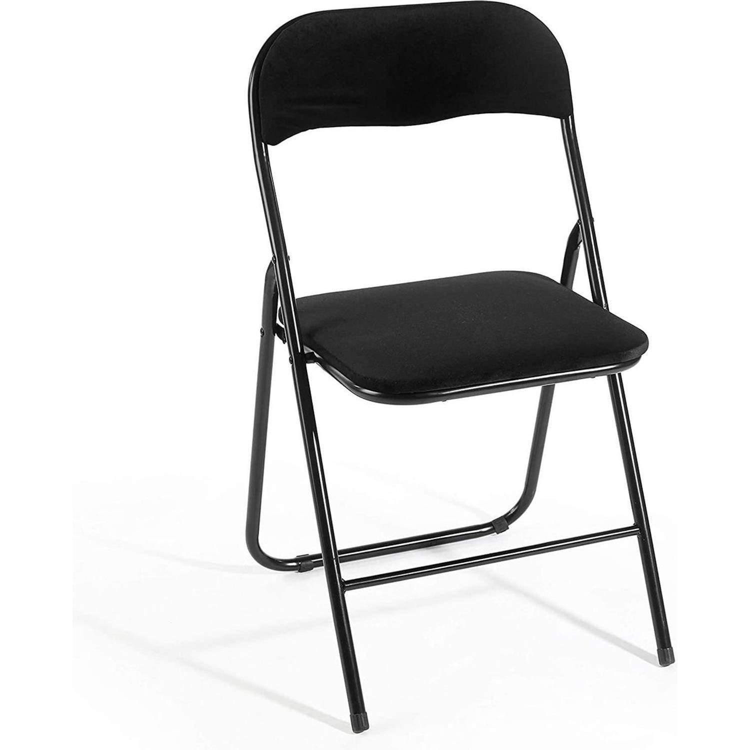Klapstoel met zithoogte van 43 cm Vouwstoel velvet zitvlak en rug bekleed - stoel - tafelstoel- stoel - tafelstoel -