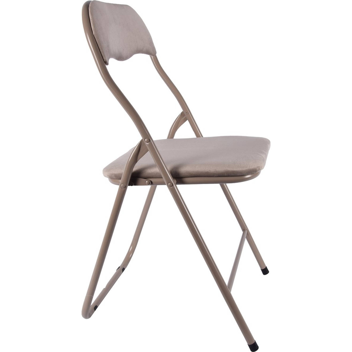 twijfel pols campagne 4x Klapstoel met zithoogte van 43 cm Vouwstoel velvet zitvlak en rug  bekleed - stoel- tafelstoel - klapstoel - Velvet | Blokker