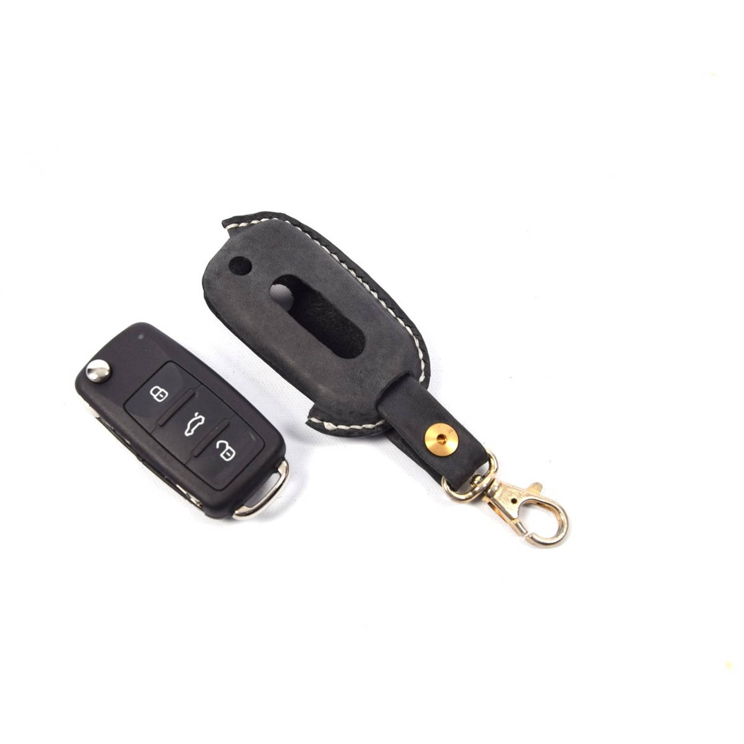 Handgemaakt Volkswagen Sleutel Cover Lederen sleutelhoesje beschermhoesje autosleutel