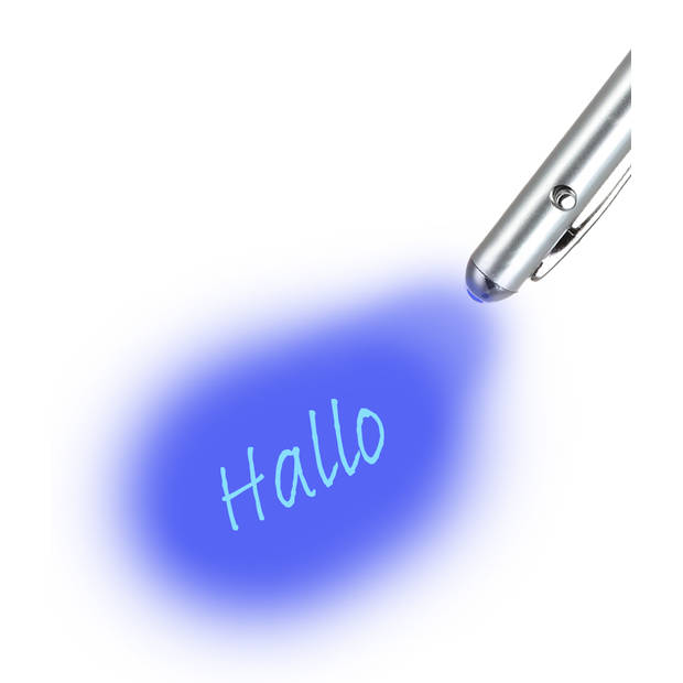 Basey UV Pen Onzichtbare Inkt Pen - Geheimschrift Pen Met UV Lampje En Onzichtbare Inkt