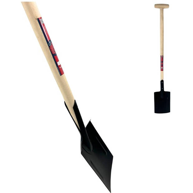 Synx Tools Spades Versterkt Gelaste Metalen - Met Opstapje - Spade - Bodembewerkers - Met Steel 110cm