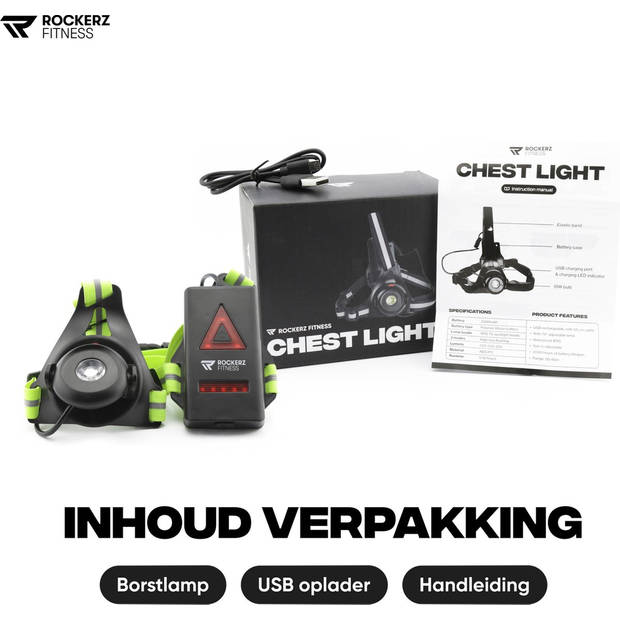 LED Borstlamp - Hardloop verlichting - Groen - Verstelbaar