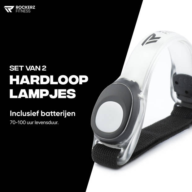 Hardloop verlichting - Hardloop lampjes - LED - Wit - Voor om je armen