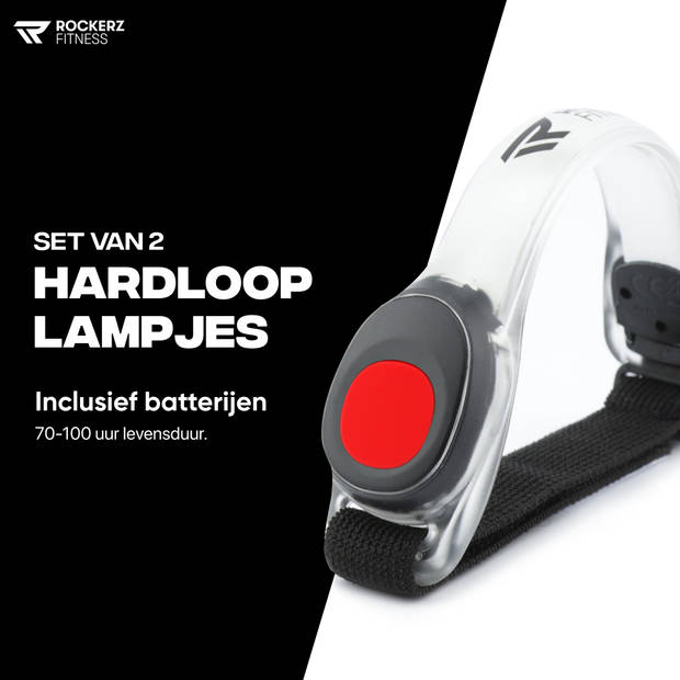 Hardloop verlichting - Hardloop lampjes - LED - Rood - Voor om je armen