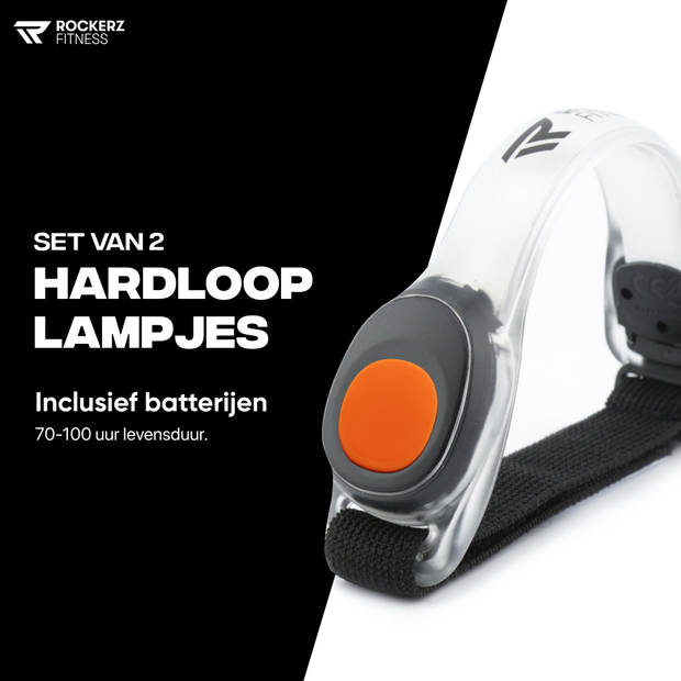 Hardloop verlichting - Hardloop lampjes - LED - Oranje - Voor om je armen