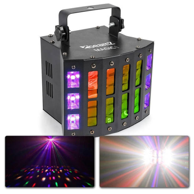 BeamZ Magic1 3-in-1 lichteffect met LED Derby, Blacklight en Stroboscoop