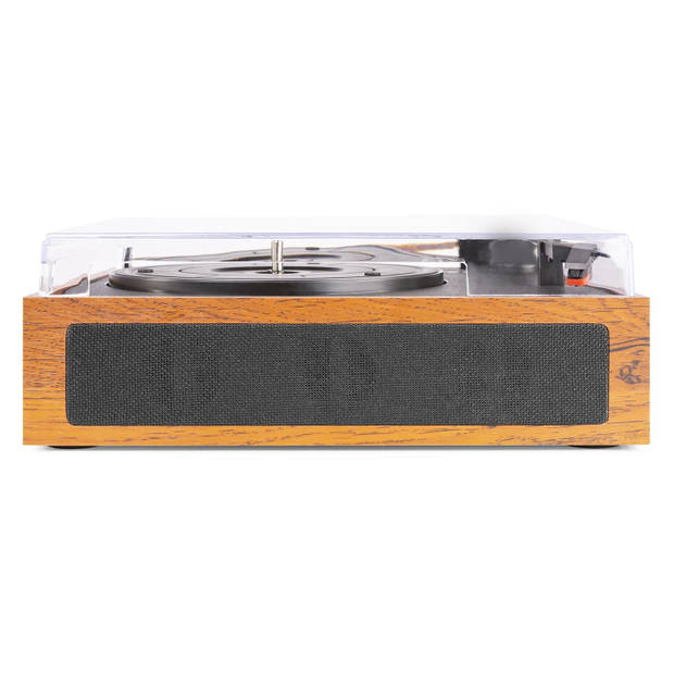 Platenspeler met Ingebouwde Speakers en Bluetooth - Fenton RP170L - Met Platenkoffer - Lightwood