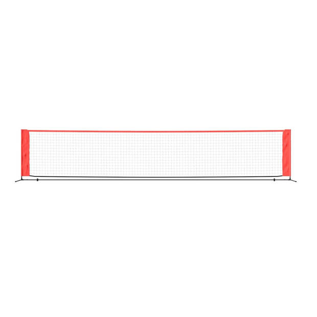 The Living Store Tennisnet - Polyester - Stalen frame - 500 x 100 x 87 cm - Geschikt voor beginners en ervaren spelers