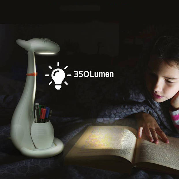LED Kinder Nachtlamp - Tafellamp - Kat - Aanpasbare Kleur - Wit - Touch - Dimbaar