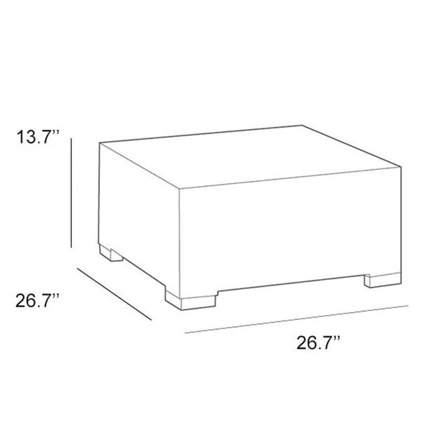 Allibert Hocker California grijs