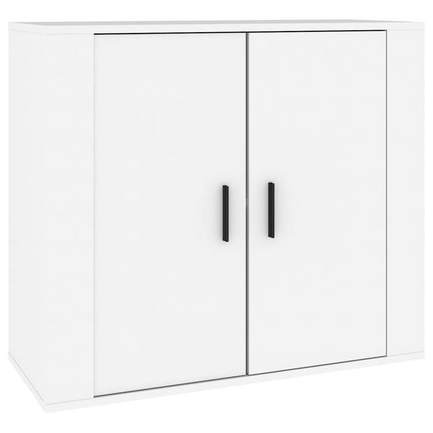 The Living Store Dressoir Set - Klassiek - Meubelen - 80 x 33 x 70 cm - Wit