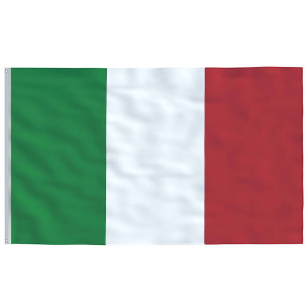 vidaXL Vlag met vlaggenmast Italië 6,23 m aluminium