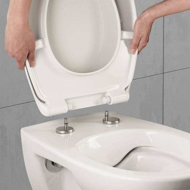 CORNAT Toiletbril met soft-close PREMIUM duroplast wit