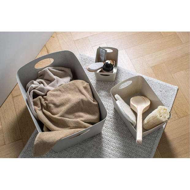 Koziol Recycled - Boxxx L Opbergbox 15 liter - Kunststof - Beige