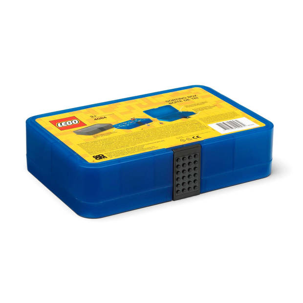 Lego - Sorteerbox Transparant Blauw - Kunststof - Blauw