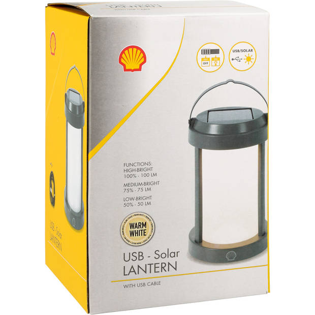Shell Solarlamp Camping - Oplaadbaar - Tentlamp