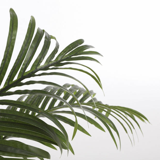 Mica Decorations grote Palm kunstplant - groen - H110 x D90 cm - Kunstplanten