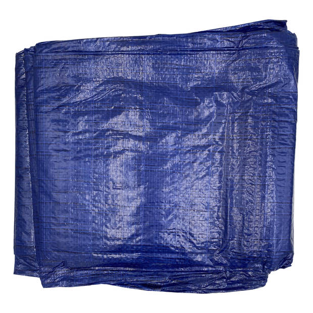 DULA Afdekzeil - 4 x 6 meter - afdekfolie - Blauw - Waterdicht dekzeil