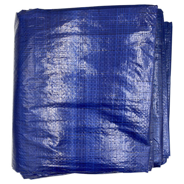 DULA Afdekzeil - 5 x 8 meter - afdekfolie - Blauw - Waterdicht dekzeil
