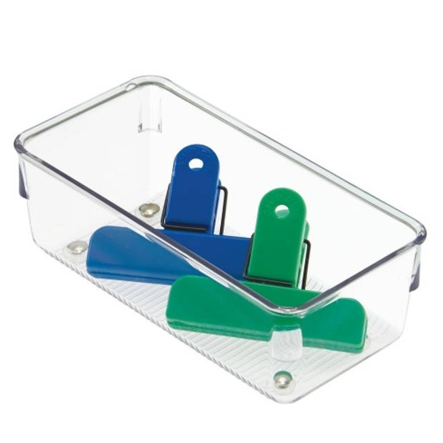 iDesign - Lade Organizer, 7.6 x 16.3 x 5.1 cm, Kunststof, Transparant - iDesign Linus