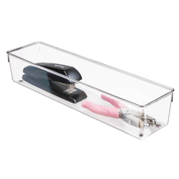 iDesign - Lade Organizer, 10.2 x 40.6 x 7.6 cm, Kunststof, Transparant - iDesign Linus