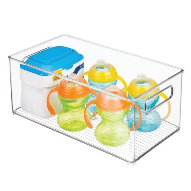 Koelkast Organizer, 20.6 x 37.1 x 15.2 cm, Kunststof, Transparant - iDesign Fridge Binz