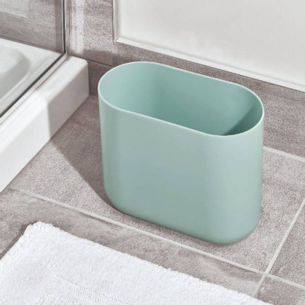 iDesign - Afvalbak Slim Waste, Turquoise - iDesign Cade