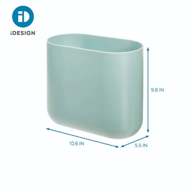 iDesign - Afvalbak Slim Waste, Turquoise - iDesign Cade