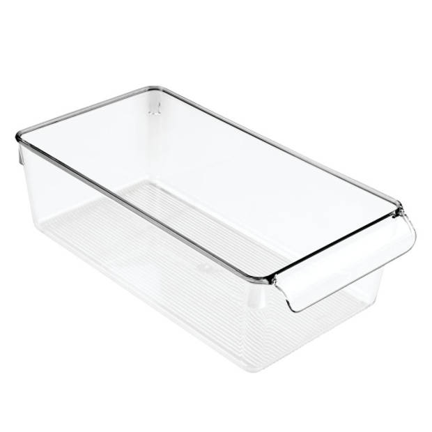 Koelkast Organizer met Handvat, 29.2 x 15.2 x 8.9 cm, Kunststof, Transparant - iDesign Linus