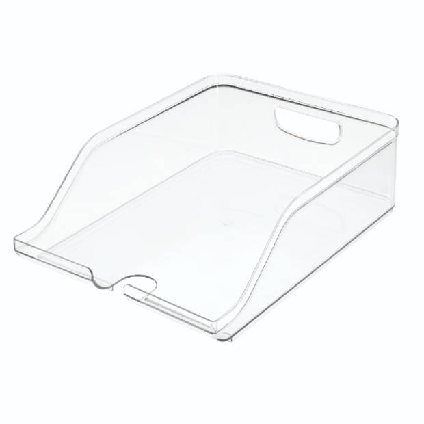 iDesign - Koelkast Organizer voor Blikjes, 26 x 35.5 x 10 cm, Kunststof, Transparant - iDesign Crisp