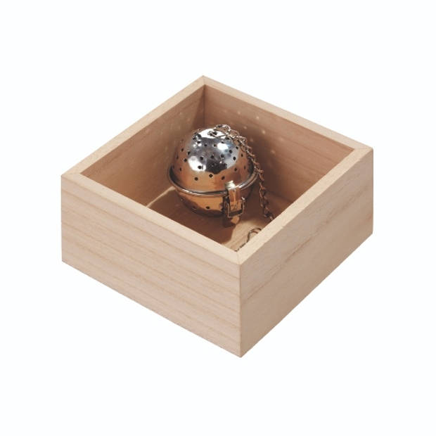 iDesign - Lade Organizer, 12.7 x 12.7 x 6.3 cm, Paulownia Hout - iDesign Eco Wood