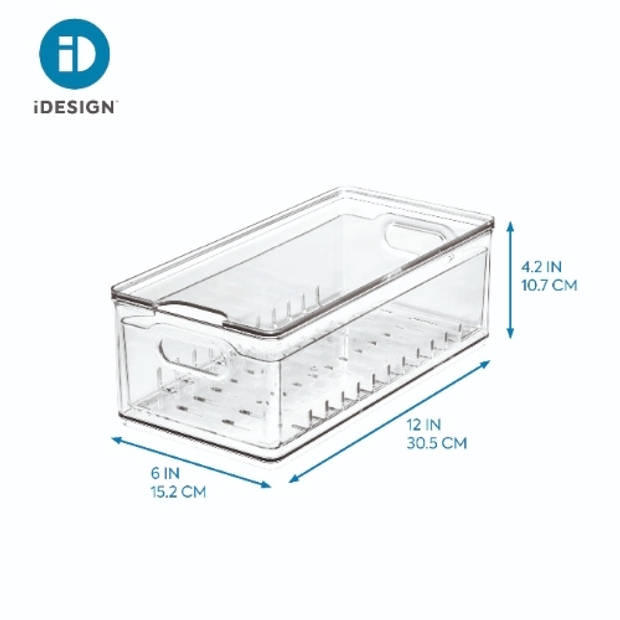 iDesign - Opbergbox voor Fruit, Groot, 15.2 x 30.5 x 10.7 cm, Kunststof – iDesign The Home Edit