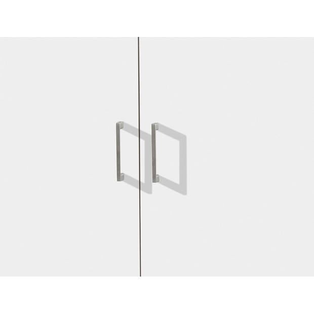 Interiax Kledingkast 'Amelie' 2 deuren Wit (180x80x54cm)