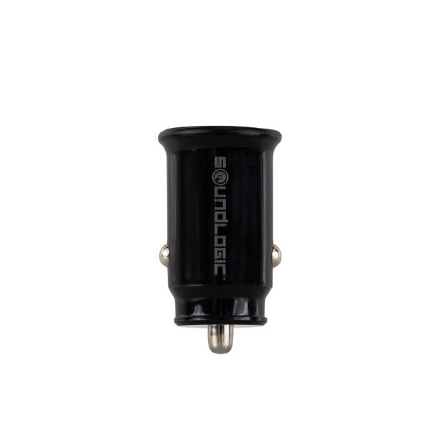Soundlogic autolader USB-A naar USB-C - zwart