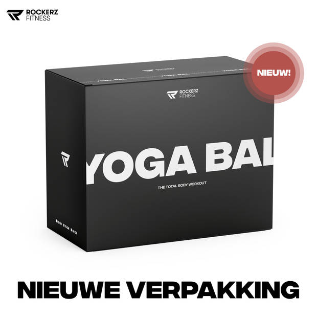 Rockerz Yoga bal inclusief pomp - Fitness bal - Zwangerschapsbal - 65 cm - Rose Gold