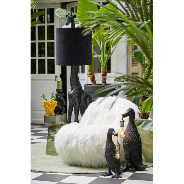 Light & Living - Tafellamp DUCK - 32x31x65cm - Zwart