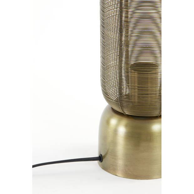 Light & Living - Tafellamp LEZUZA - 13.5x13.5x49.5cm - Brons