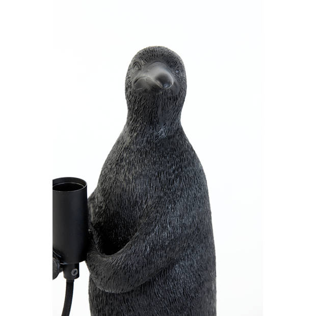 Light & Living - Tafellamp PENGUIN - 21x17x41cm - Zwart